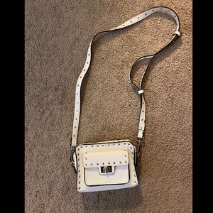 Steve Madden White Studded Cross-body Purse